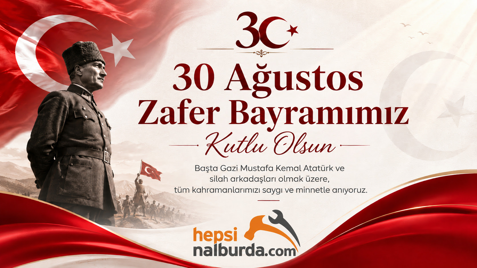 30 Ağustos Zafer Bayramımız Kutlu Olsun